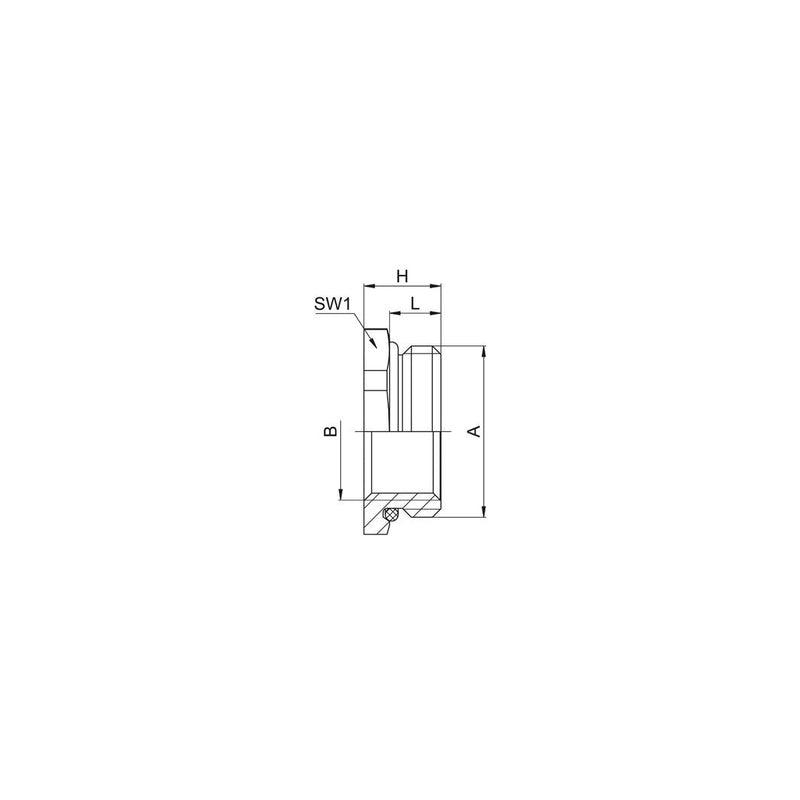 Jacob - Erweiterungs-/Reduzierring Reduktion R102-11612-03-EX MS-EX M16x1,5/12x1,5