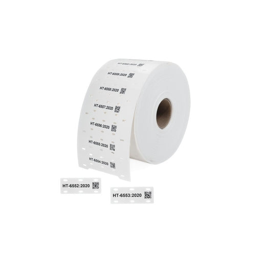 HellermannTyton - Kabelmarkierungssystem Kennzeichnungsschilder 556-83023(1000) 20x51mm wß 1000/Rol − 1000 Stück