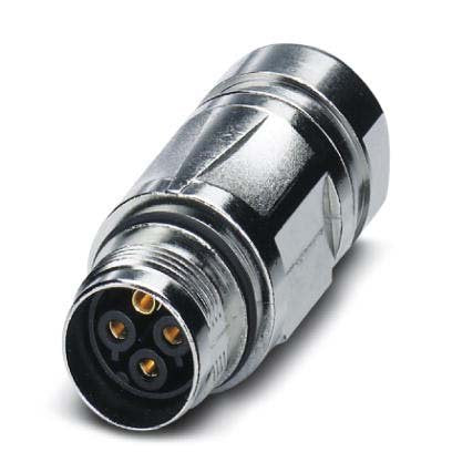 Phoenix Contact - Rundsteckverbinder, feldkonfektionierbar (Industriesteckverbinder) Kupplungssteckverbinder ST-3ES1N8A9004S