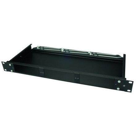 Telegärtner - Frontpanel/Patchpanel leer (Schaltschrank) Baugruppenträger 1HE 100021883 sw 482,6mm(19Z)