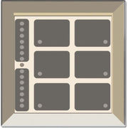 Issendorff - Bussystem-Tastsensor Glas-Tastenfeld rahmenlos LCN - GTS8C champ.m.8Tasten 6LED