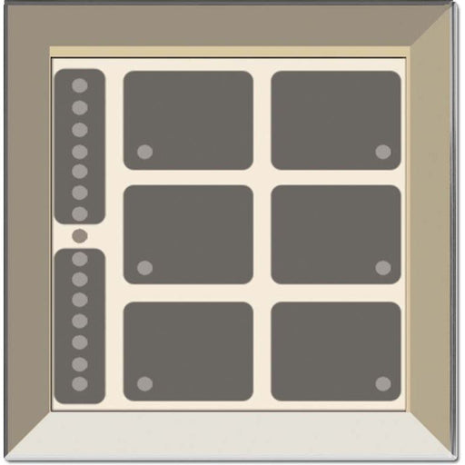 Issendorff - Bussystem-Tastsensor Glas-Tastenfeld rahmenlos LCN - GTS8C champ.m.8Tasten 6LED