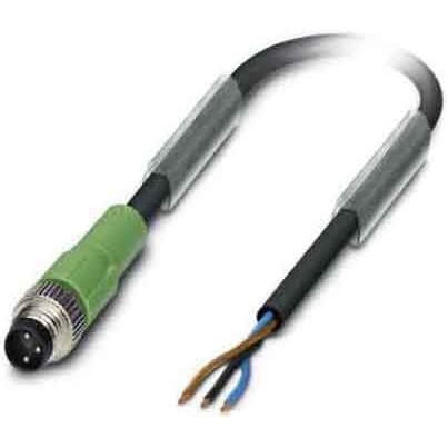 Phoenix Contact - Konfektioniertes Sensor-Aktor-Kabel Sensor-Kabel, Stecker M8 SAC-3P-M 8MS/5,0-PUR gerade,3p.,5m