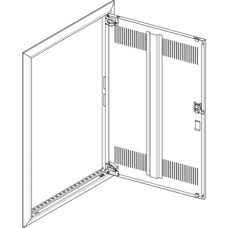 ABN - Tür/Bedientableau (Schaltschrank) Blendrahmen + Tür GBRU26TL für UP-VT,2x6-reihig