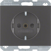 Berker - Steckdose SCHUKO-Steckdose 47357006 anthrazit matt, lack
