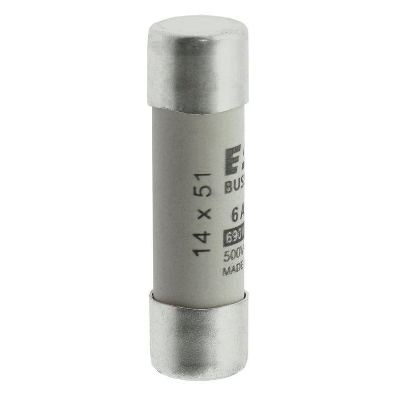 Eaton - Zylindrische Sicherung Sicherungseinsatz Nieders. CYLINDRICA#C14G6 6A AC 690V 80kA − 10 Stück