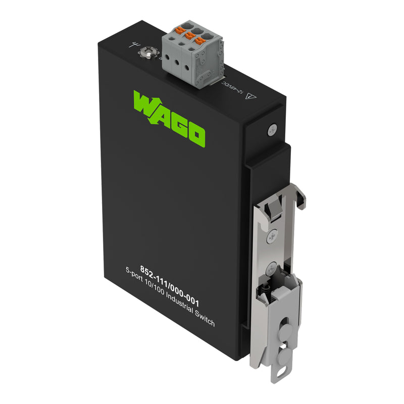 WAGO - Netzwerk Switch Industrial-ECO-Switch 852-111/000-001 5 Ports, sw − 1 Stück