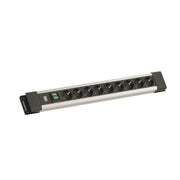 Bachmann - Mehrfachsteckdose Steckdosenleiste BM005902 9xCEE7/3 1xSchalter