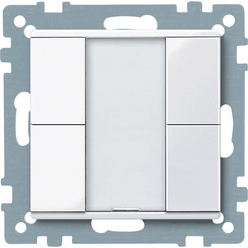 Schneider Electric - Bussystem-Tastsensor Taster 2fach plus MTN617225 aktivweiß