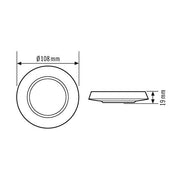 ESYLUX - Zubehör/Ersatzteile für Bewegungsmelder Abdeckblende COMPACTCOV.SET2432SR und Designring si