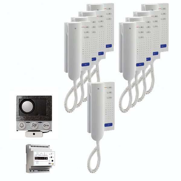 TCS Tür Control - Türsprech-Set audio:pack Einbau PAIH090/004 für 9 Wohneinheit