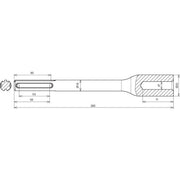 DEHN - Einschlaghilfe für Stab-/Tiefenerder Hammereinsatz HE TE 20 SDS #620030 MAX VH STBLANK