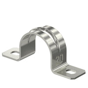 OBO Bettermann - Befestigungsschelle für Kabel/Rohre Befestigungsschelle 605 20 A4 20mm zweilappig − 100 Stück