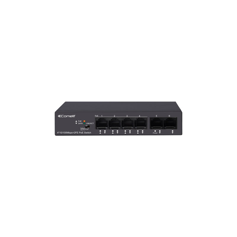 Comelit - Netzwerk Switch POE Switch IPSWP06N100A 4 POE Ports