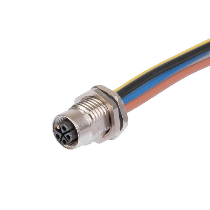 Weidmüller - Rundsteckverbinder, Einbau (mit Leitung) Rundsteckverbinder SAIE-M12B#2968060000  − 1 Stück
