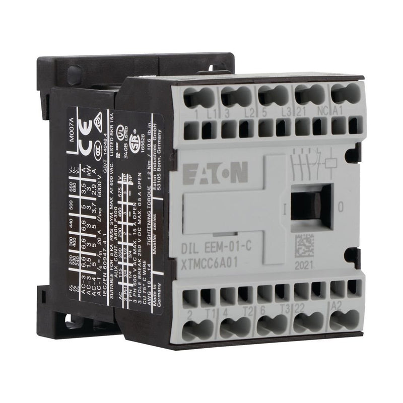 Eaton - Leistungsschütz zum Schalten von Wechselstrom Leistungsschütz 3polig DILEEM-01-G-C(24VDC) 24 V 380/400V