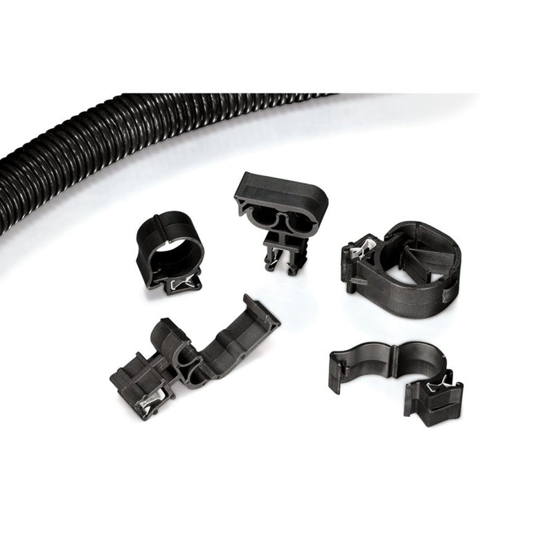 HellermannTyton - Befestigungssockel und -element für Kabelbinder EdgeClip EC27-BK-HIRHS − 500 Stück