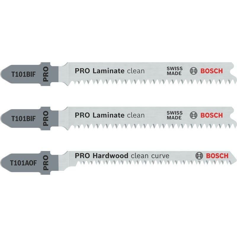 Bosch - Sägeblatt Sortiment PRO Laminate Set, 2608636429 T-Schaft, 3-tlg