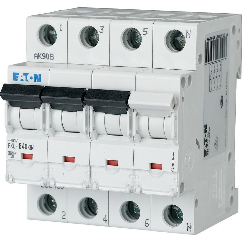 Eaton - Leitungsschutzschalter LS-Schalter m.Beschrift. PXL-D40/3N D 40A, 3p+N