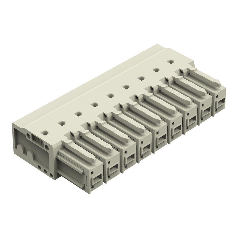 WAGO - Leiterplattensteckverbinder THTFederleiste abgewinkelt 831-3529 Maß 7,62mm,lgr − 12 Stück