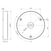 BEG Brück Electronic - Decken-/Wandleuchte LED-Leuchte AL93-20-300-LED-3C