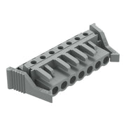 WAGO - Leiterplattensteckverbinder THT-Federleiste abgewink. 232-237/039-000 Rastermaß 5mm,grau − 50 Stück