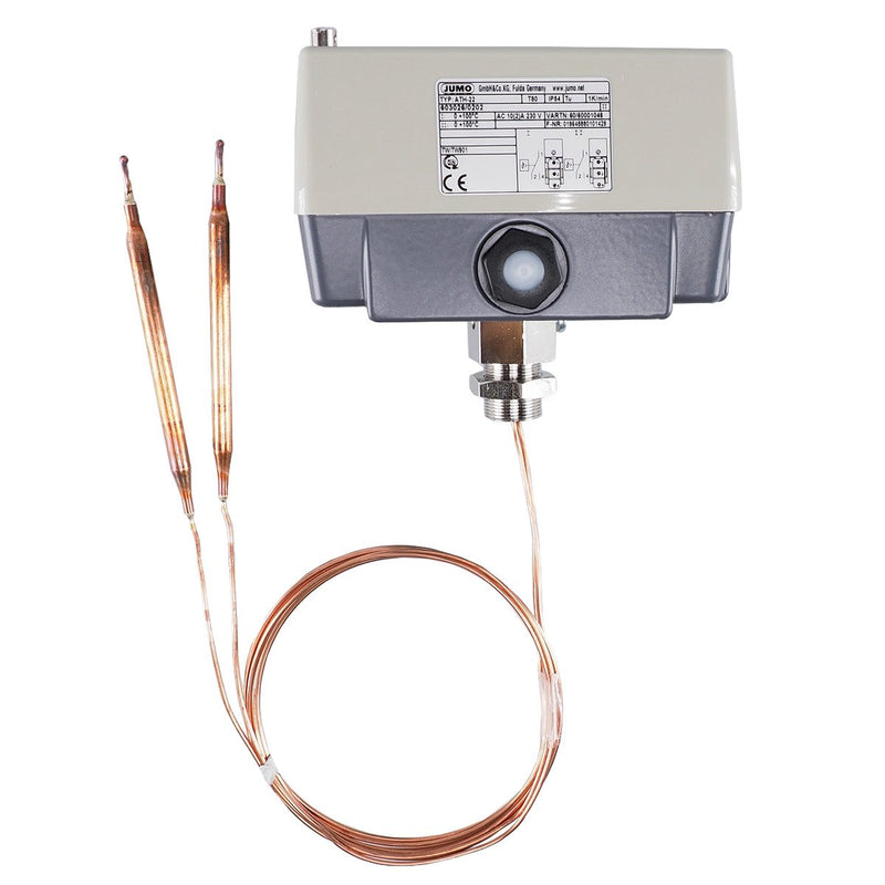Jumo - Temperaturschalter Doppelthermostat (TW/TW) 60001046 0-100°C,Fernleitg.1m