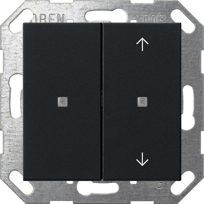 Gira - Bussystem-Tastwippe KNX Taster Wippe 2f sw 5175005 unbedruckt/Pfeile