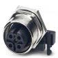 Phoenix Contact - Rundsteckverbinder, feldkonfektionierbar (Industriesteckverbinder) Einbausteckverbinder SACC-DSIV-M1#1440067 − 10 Stück