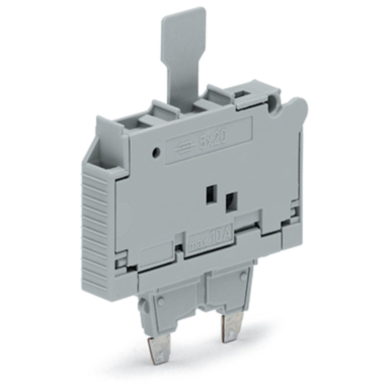 WAGO - Bauelementestecker Sicherungsstecker 2006-911 5x20mm,grau − 25 Stück