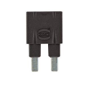 Harting - Zubehör/Ersatzteile für Industriesteckverbinder Steckbrücke, 1x 2, längs, 09330009852 Polyamid (PA) RAL