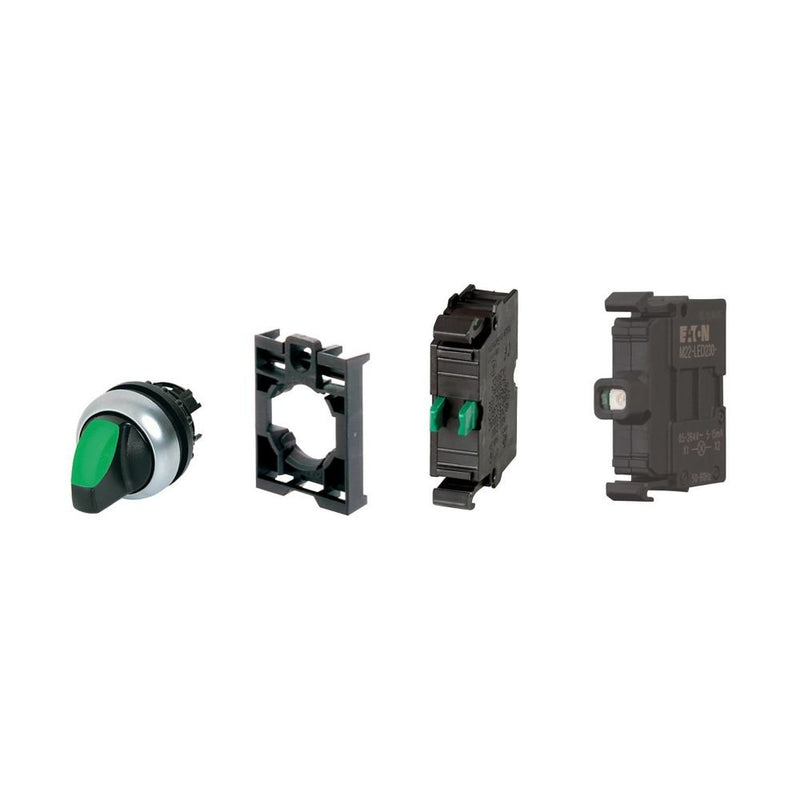 Eaton - Frontelement für Wahlschalter Leuchtwahltaste RMQ-Titan M22-WRLK-G#110924 rastend 1S grün