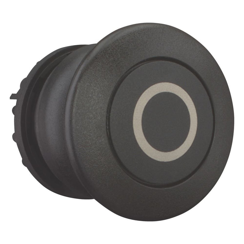 Eaton - Frontelement für Pilztaster Pilzdrucktaste M22S-DP-S-X0 schwarz,beschriftet