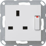 Gira - Steckdose Steckd. BS 13 A gesch.+SH 277827 Reinweiß m