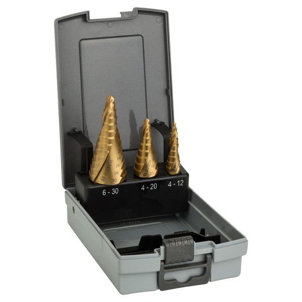 Bosch - Bohrer-Set HSS-TiN-Stufenbohrerset, 2608587432 3-tlg