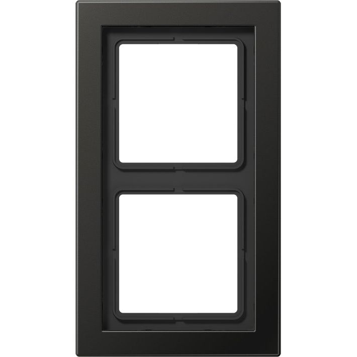 Jung - Abdeckrahmen Rahmen 2-fach anth ALD 2982 AN waage/senkrecht