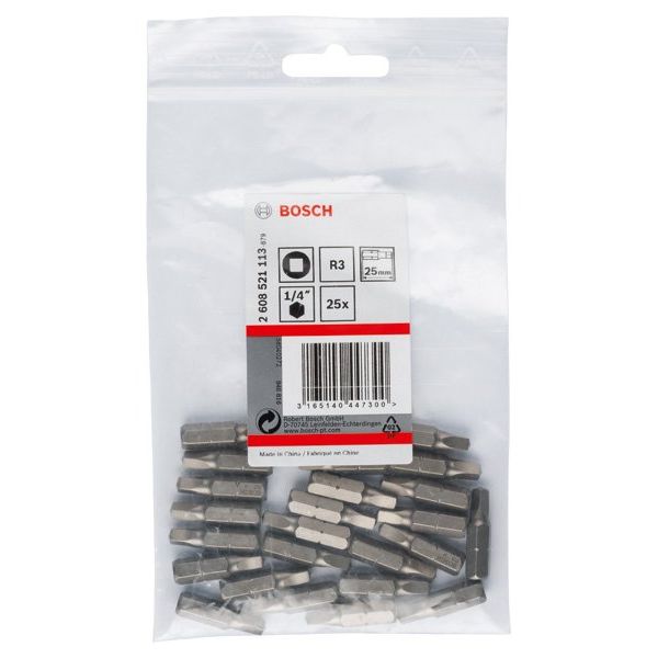 Bosch - Bit Schrauberbit Extra-Hart 2608521113 R3, 25 mm, 25er-Pack