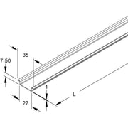 HKL - Tragschiene 1536/2 − 40 Meter