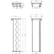 Vogels - Halterung für Audio-/Videosysteme Projektor-Deckenlift PPL2170 si 7021704 172cm,max.30kg
