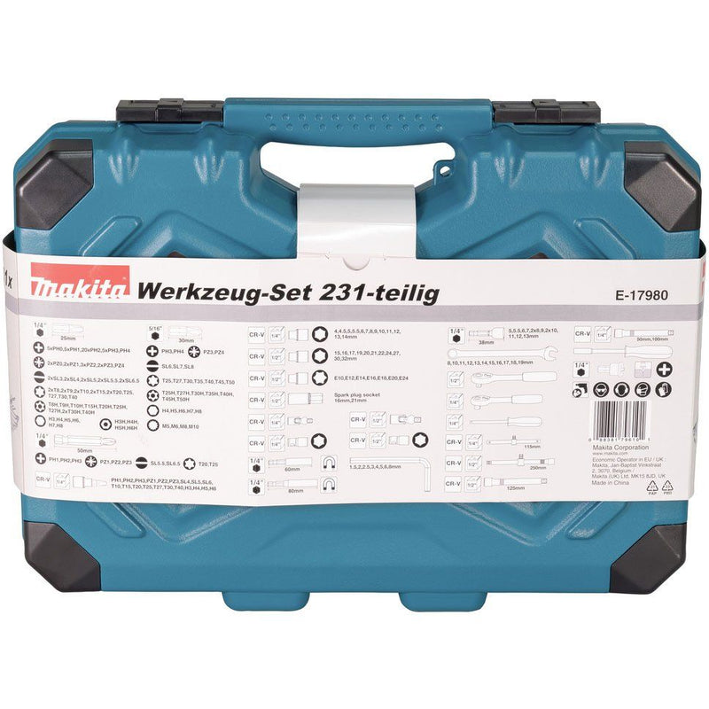 Makita - Werkzeugset Werkzeug-Set 231-tlg. E-17980