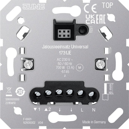 Jung - Jalousieschalter/-taster Jalousieeinsatz 1731 JE Universal − 1 Stück