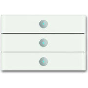ABB Stotz S&J - Bussystem-Tastsensor Bedienteil 6342-811-101-500 3-fach Weißglas