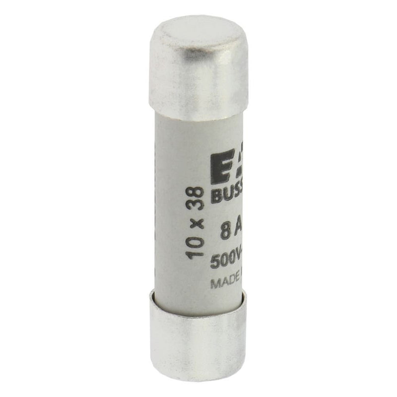 Eaton - Zylindrische Sicherung Sicherungseinsatz Nieders. C10G8 8A AC 500V 120kA − 10 Stück