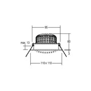 Brumberg Leuchten - Downlight/Strahler/Flutlicht LED-Einbaustrahler 350 mA 12492083