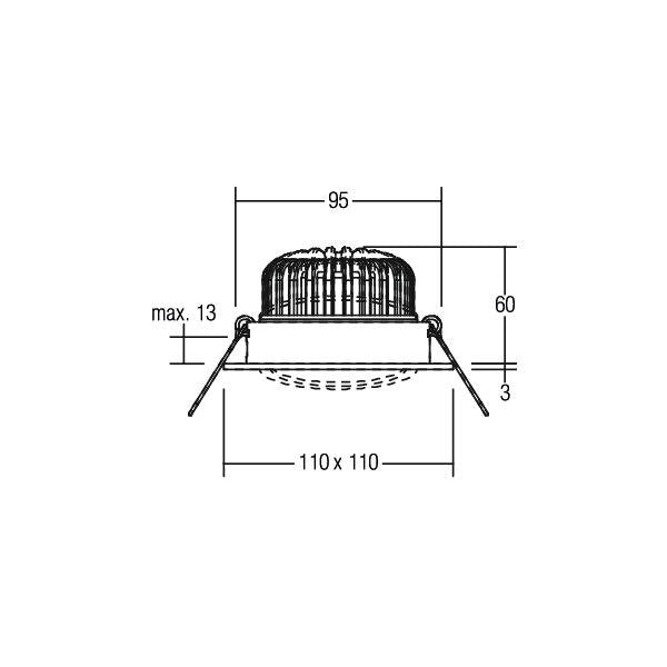 Brumberg Leuchten - Downlight/Strahler/Flutlicht LED-Einbaustrahler 350 mA 12492083