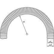Reiku - Kunststoff-Wellschlauch Wellrohr PA12 sw PARRB-36G Roboterversion − 30 Meter