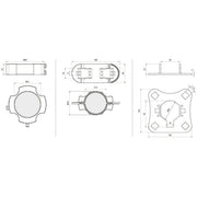 DEHN - Zubehör/Ersatzteile für Erdung und Blitzschutz Befestigungsset BFS SR D50 #819283