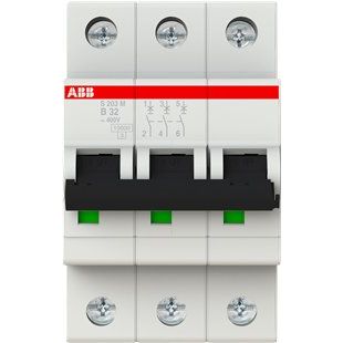 ABB Stotz S&J - Leitungsschutzschalter Sicherungsautomat S203M-B32 10kA 32A B 3p