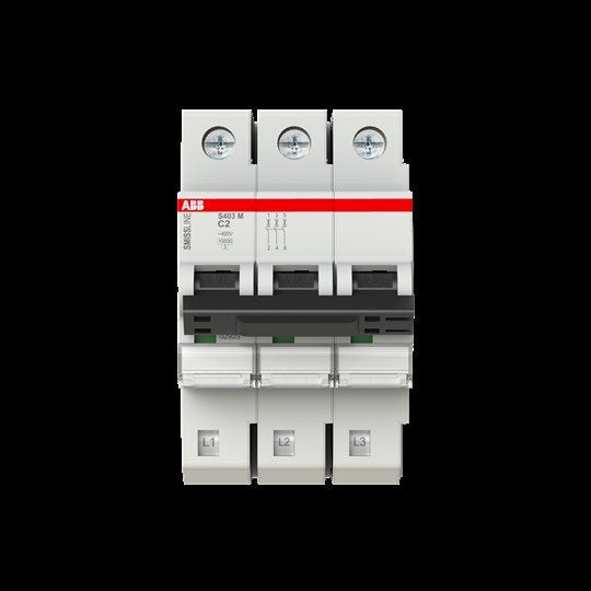 ABB Stotz S&J - Leitungsschutzschalter S403M-C2 2A C 3p