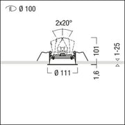 Zumtobel Group - Mechanisches Zubehör/Ersatzteile für Leuchten Installationsring DIAMO MD G #60200148
